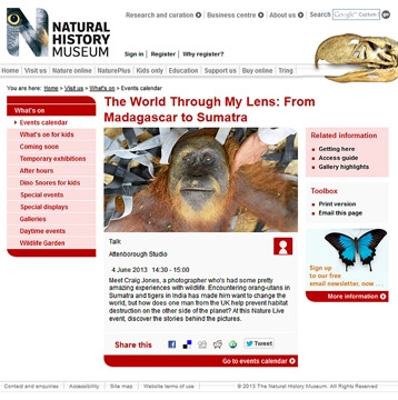 June 2013 -Salgado-related talks NHM London